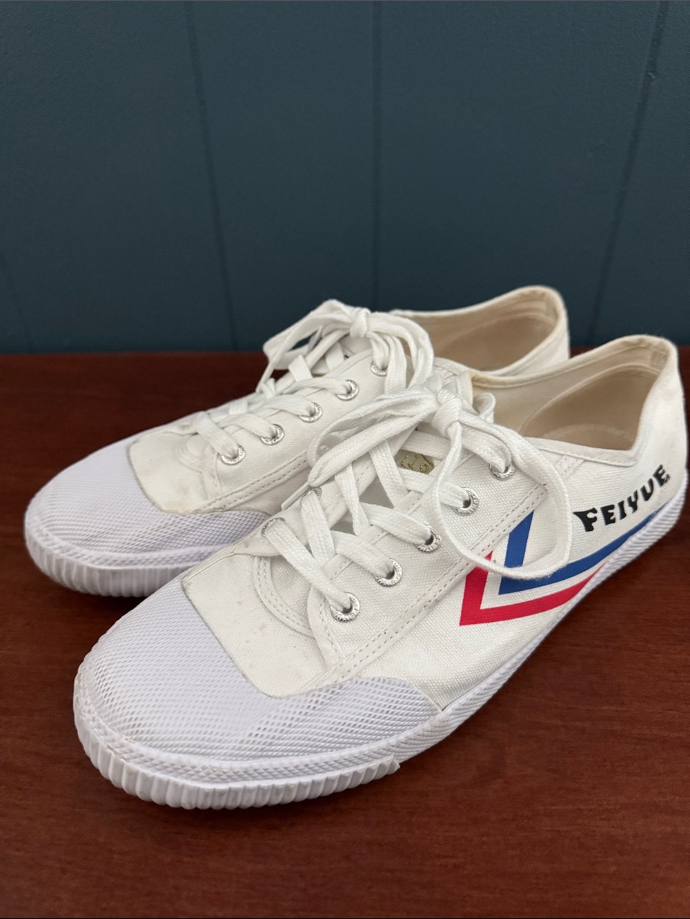 Feiyue FE Low 1920 White Lace Up Shoes Mens 10 Womens 12